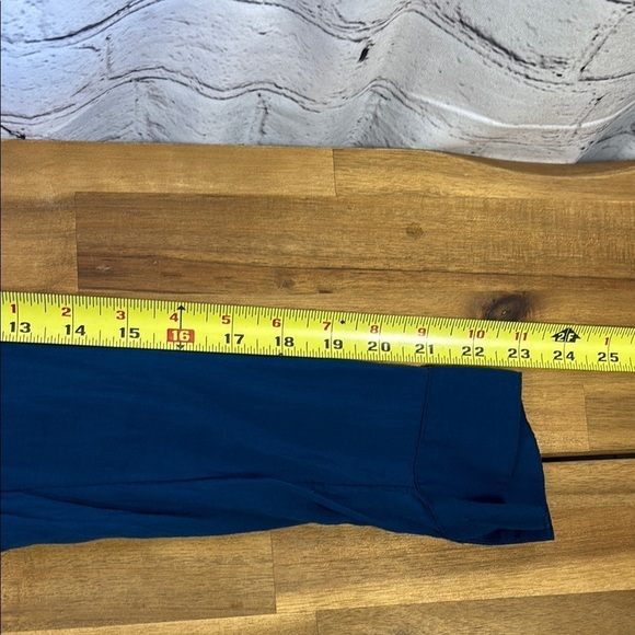 Maeve Blue Long Sleeve Mandarin Collar Blouse - Picture 6 of 8